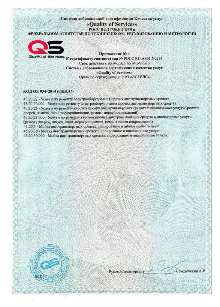 Сертификат качества, страница 6, BMWupgrade Екатеринбург
