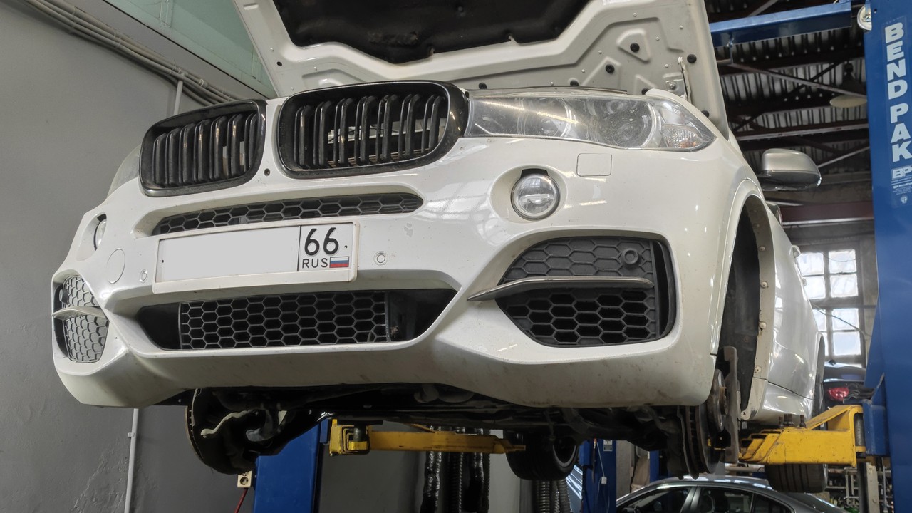 Двигатель и коробка установлены обратно, BMW X5 F15