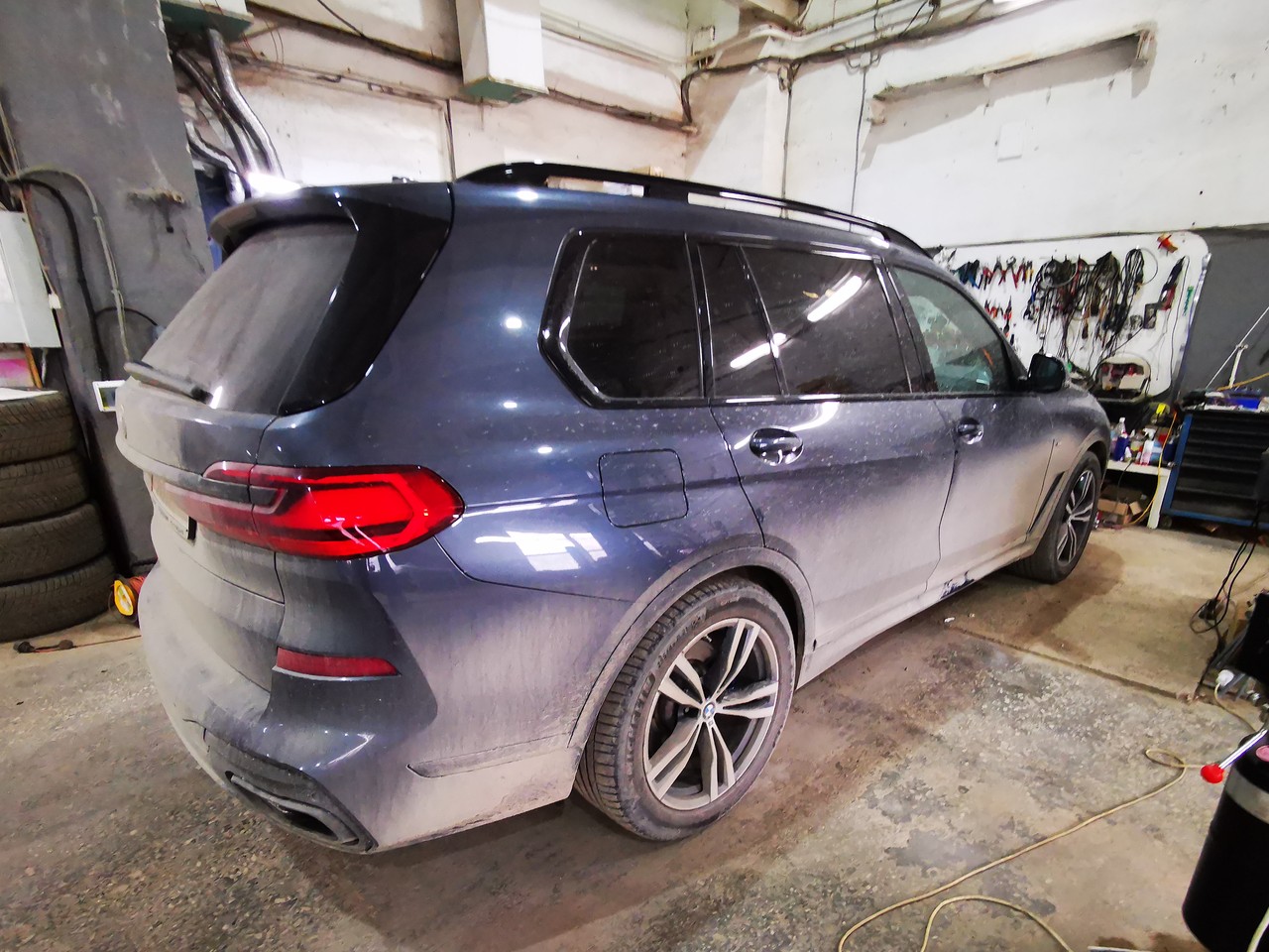 дистанционный автозапуск двигателя с оригинальным ключом, BMW G07 X7 30d
