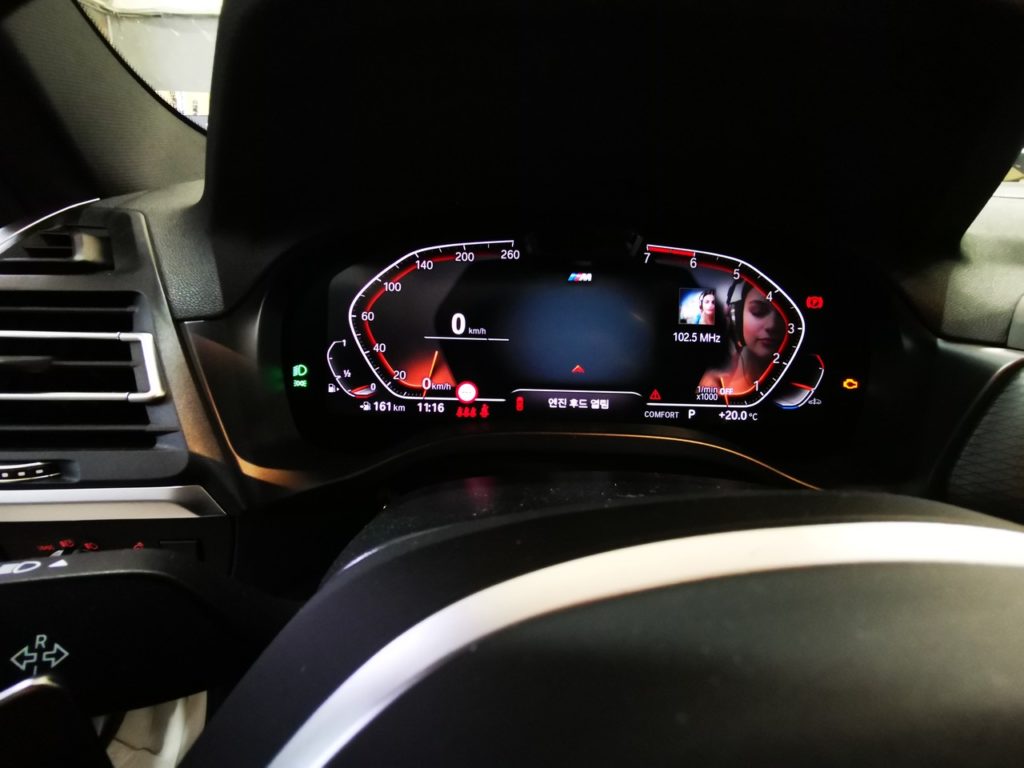 Панель приборов BMW G01 X3 с корейскими статусами