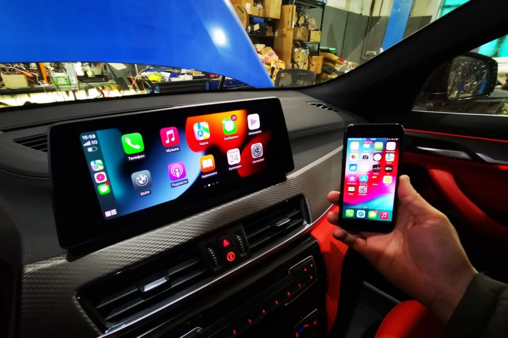 активация Apple Carplay на BMW X2 F39 2021